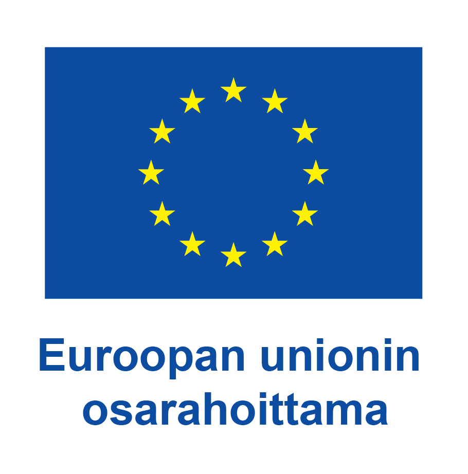 Eu logo. Eu osarahoittama. EUn lippu